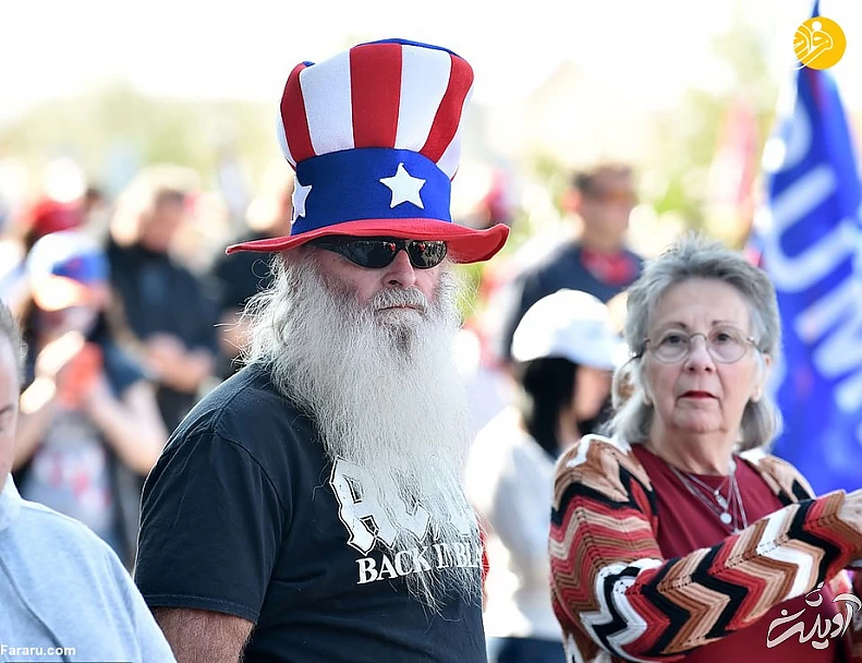 گزارش تصویری دعا برای بهبودی حال دونالد ترامپ